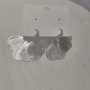 Silver Leaf Earrings